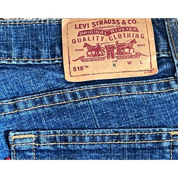 Vintage 90s Y2K Levi's 518 Superlow Stretch Boot Cut Jeans Made in USA size 9 - Picture 8 of 8